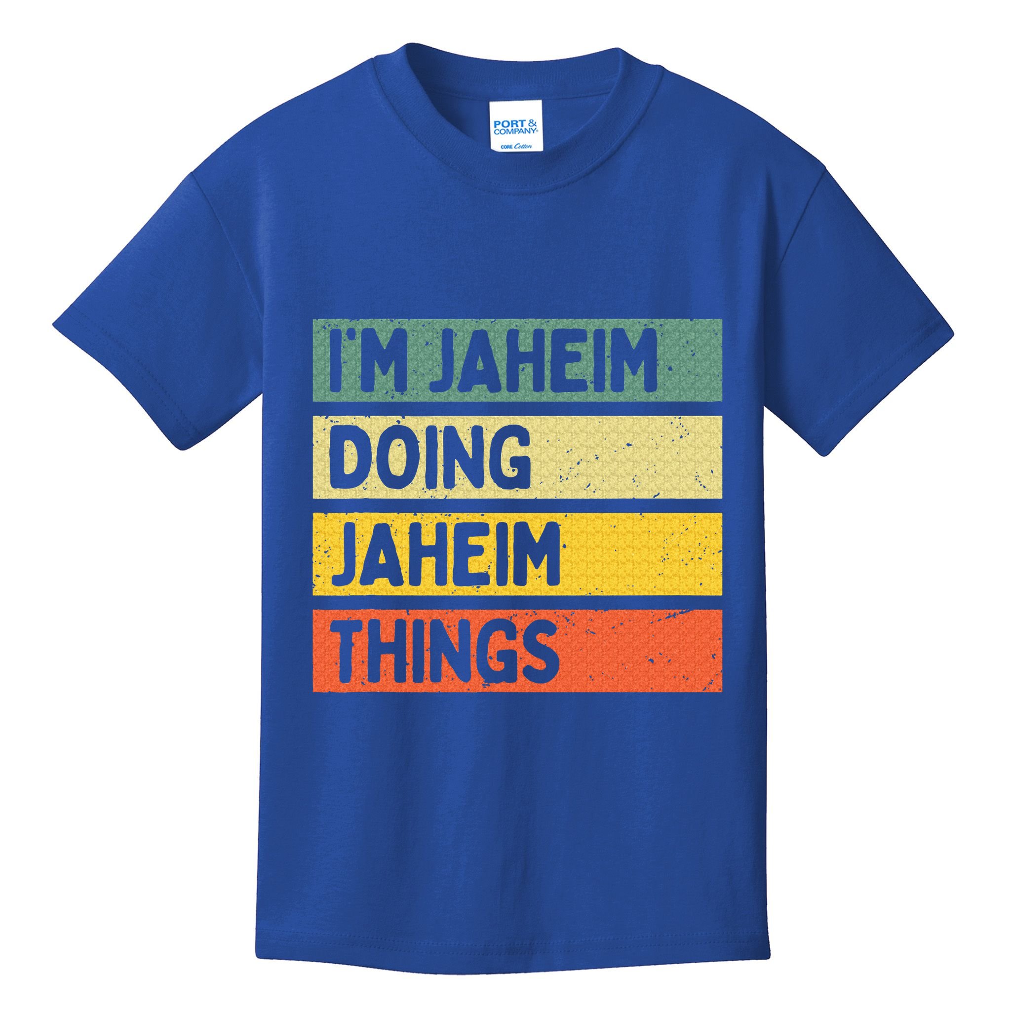 I'm Jaheim Doing Jaheim Things Funny Personalized Quote  Kids T-Shirt