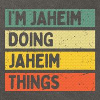 I'm Jaheim Doing Jaheim Things Funny Personalized Quote  Cotton Canvas Backpack