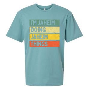 I'm Jaheim Doing Jaheim Things Funny Personalized Quote  Sueded Cloud Jersey T-Shirt