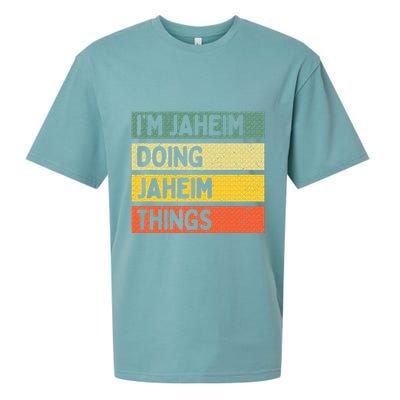 I'm Jaheim Doing Jaheim Things Funny Personalized Quote  Sueded Cloud Jersey T-Shirt