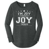 Im Joy Doing Joy Things Women's Perfect Tri Tunic Long Sleeve Shirt