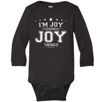 Im Joy Doing Joy Things Baby Long Sleeve Bodysuit