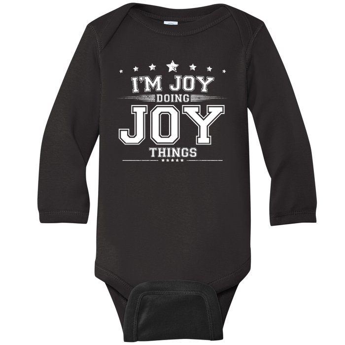 Im Joy Doing Joy Things Baby Long Sleeve Bodysuit