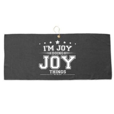 Im Joy Doing Joy Things Large Microfiber Waffle Golf Towel