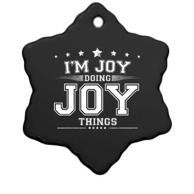 Im Joy Doing Joy Things Ceramic Star Ornament