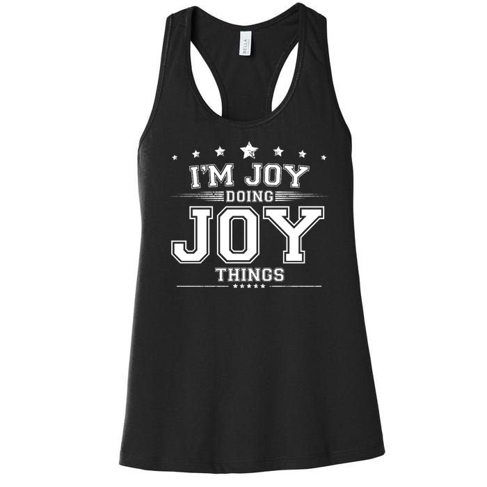 Im Joy Doing Joy Things Women's Racerback Tank