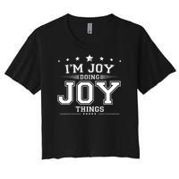 Im Joy Doing Joy Things Women's Crop Top Tee