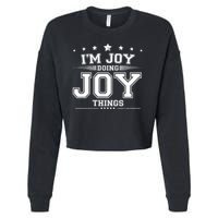 Im Joy Doing Joy Things Cropped Pullover Crew