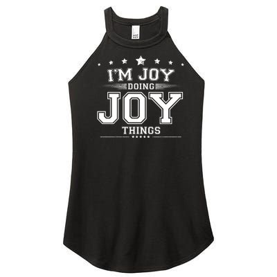 Im Joy Doing Joy Things Women's Perfect Tri Rocker Tank