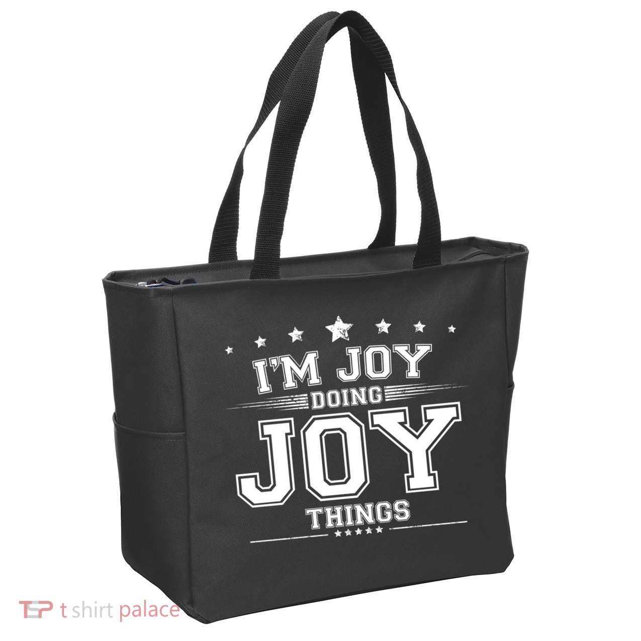 Im Joy Doing Joy Things Zip Tote Bag