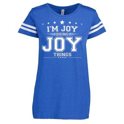 Im Joy Doing Joy Things Enza Ladies Jersey Football T-Shirt