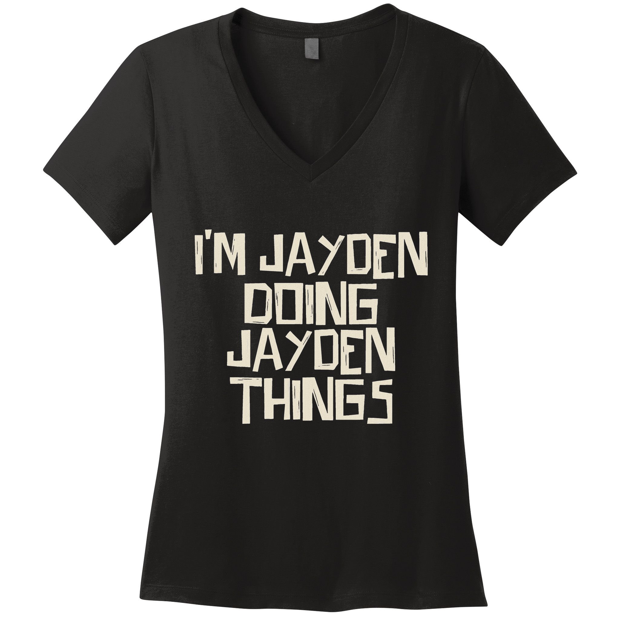 IM Jayden Doing Jayden Things Women's V-Neck T-Shirt