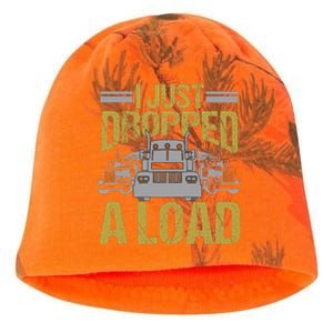 I Just Dropped A Load Funny Truck Driver Gift Kati - Camo Knit Beanie