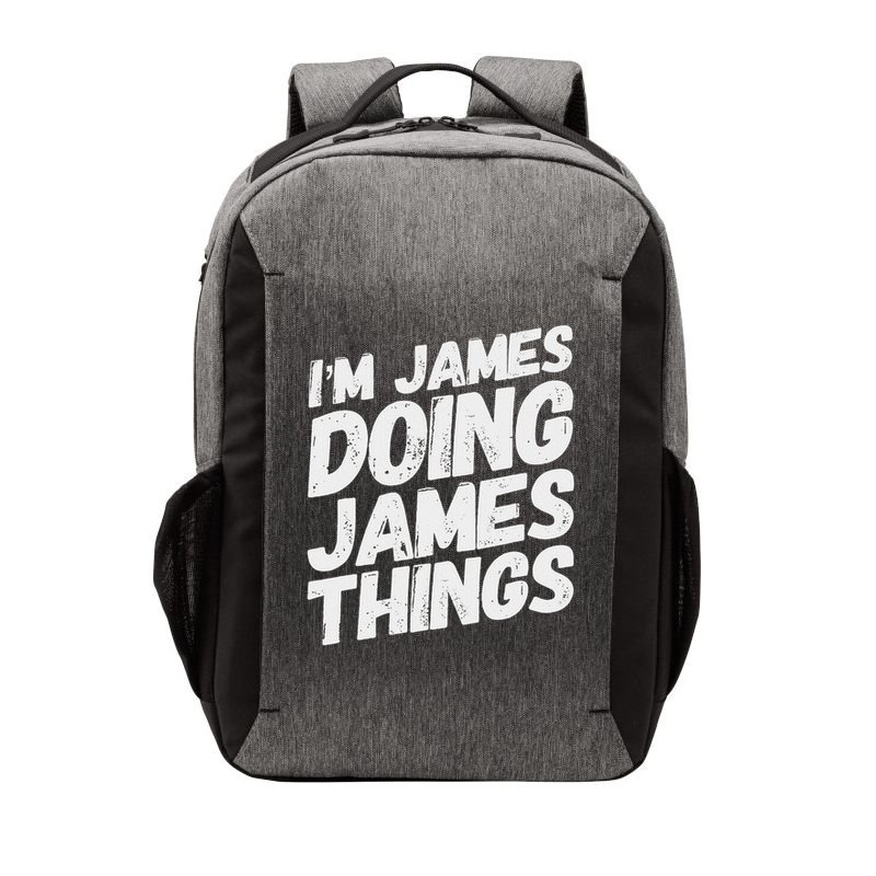I'm James Doing James Things Funny Personalized Name Gifts Vector Backpack