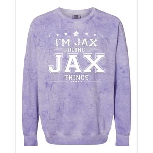 Im Jax Doing Jax Things Colorblast Crewneck Sweatshirt