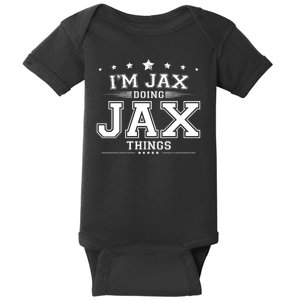 Im Jax Doing Jax Things Baby Bodysuit