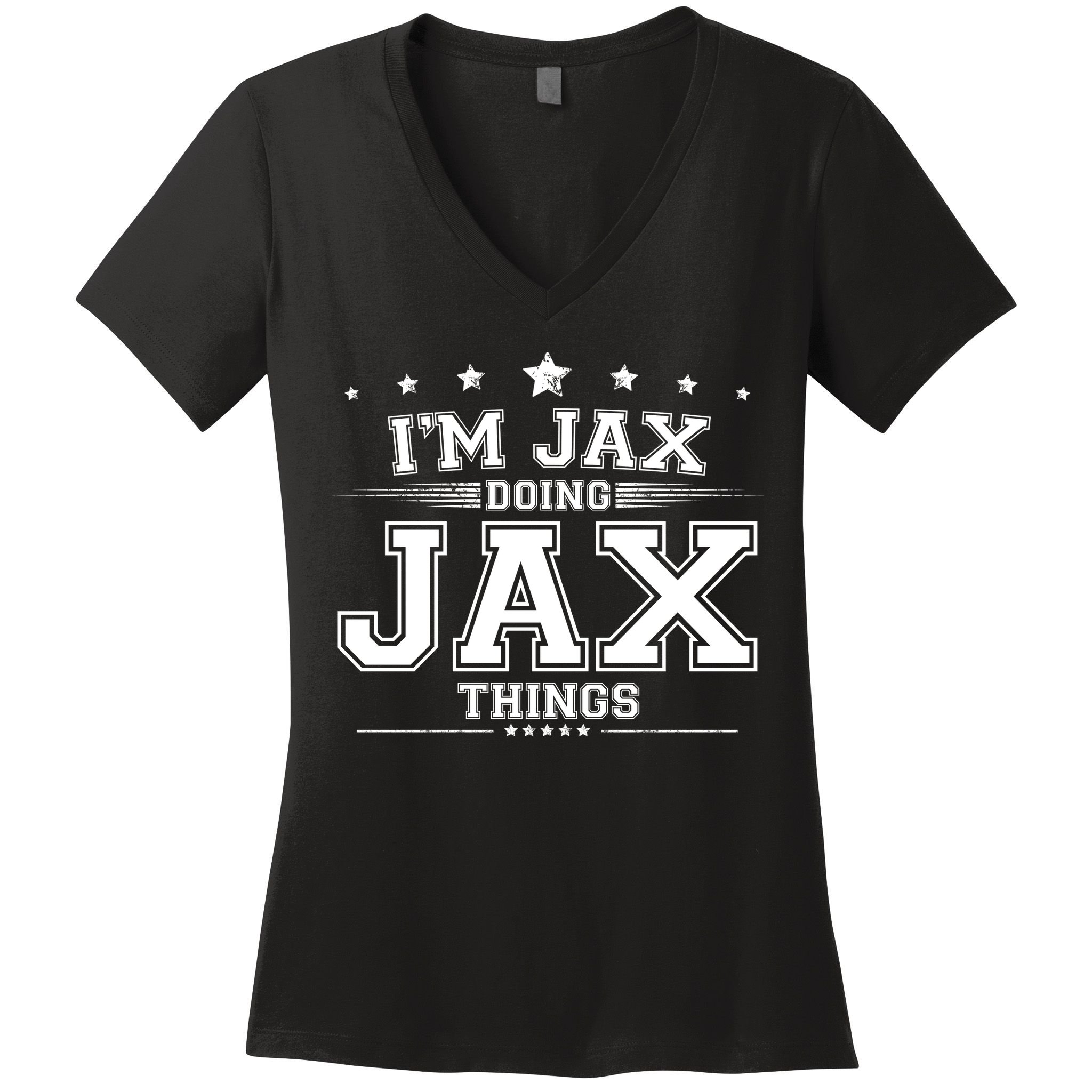 Im Jax Doing Jax Things Women's V-Neck T-Shirt