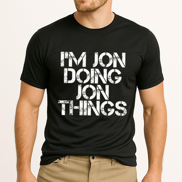 IM Jon Doing Jon Things Funny Christmas Gift Idea Cooling Performance Crew T-Shirt