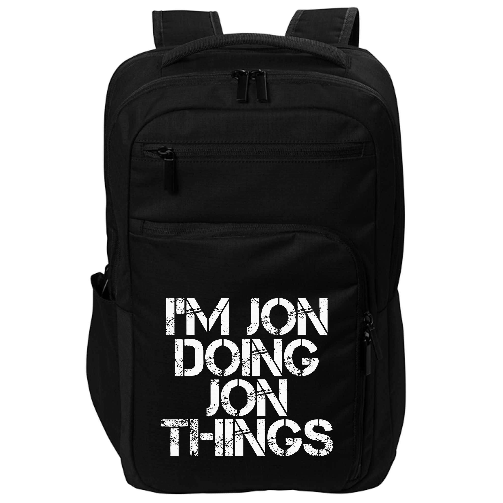 IM Jon Doing Jon Things Funny Christmas Gift Idea Impact Tech Backpack