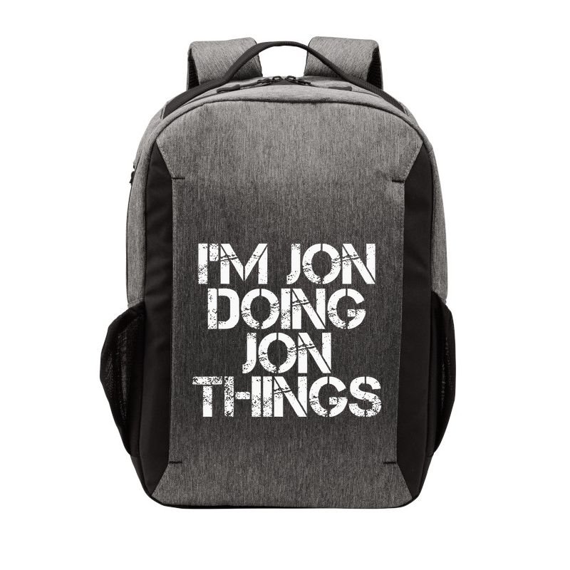 IM Jon Doing Jon Things Funny Christmas Gift Idea Vector Backpack
