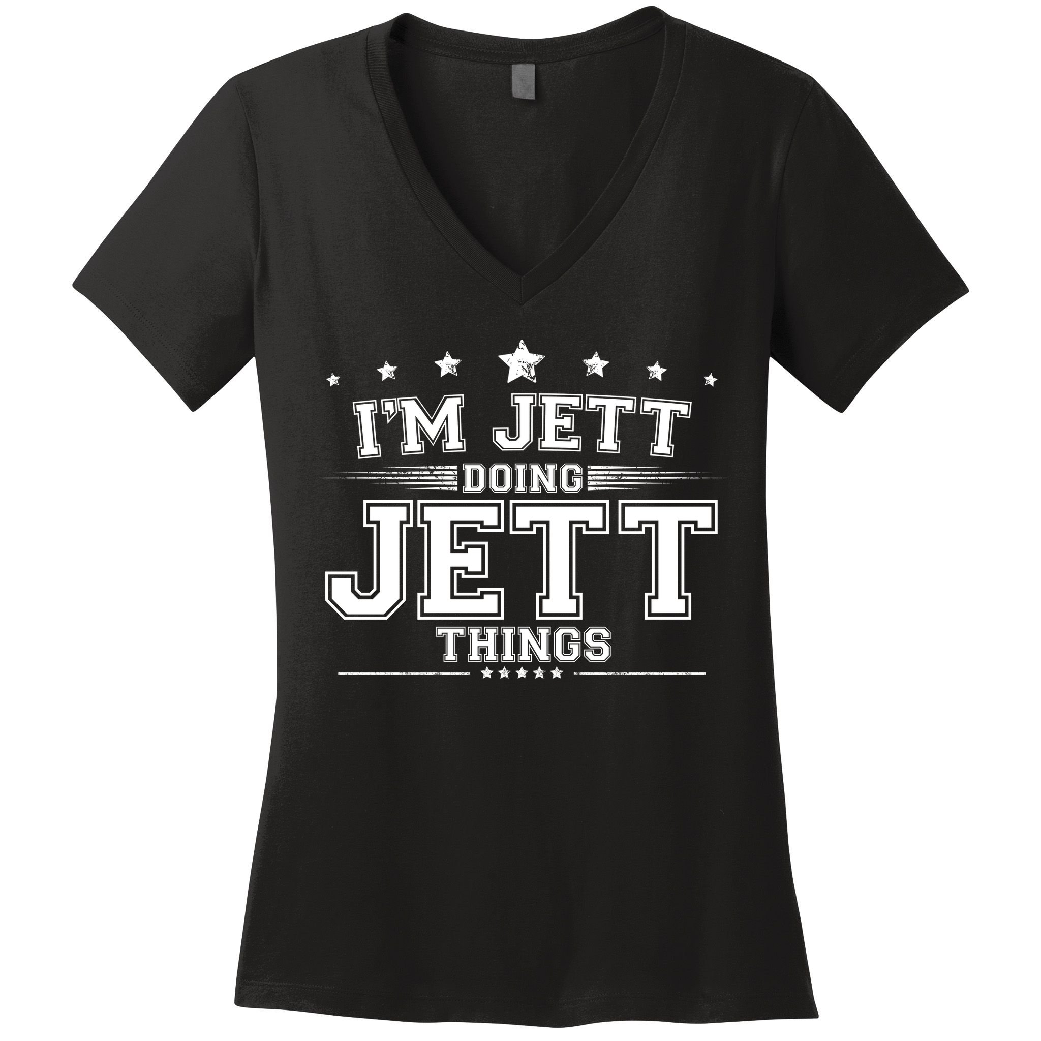 Im Jett Doing Jett Things Women's V-Neck T-Shirt