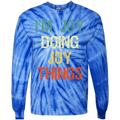 I'M Joy Doing Joy Things Personalized First Name Gift Tie-Dye Long Sleeve Shirt