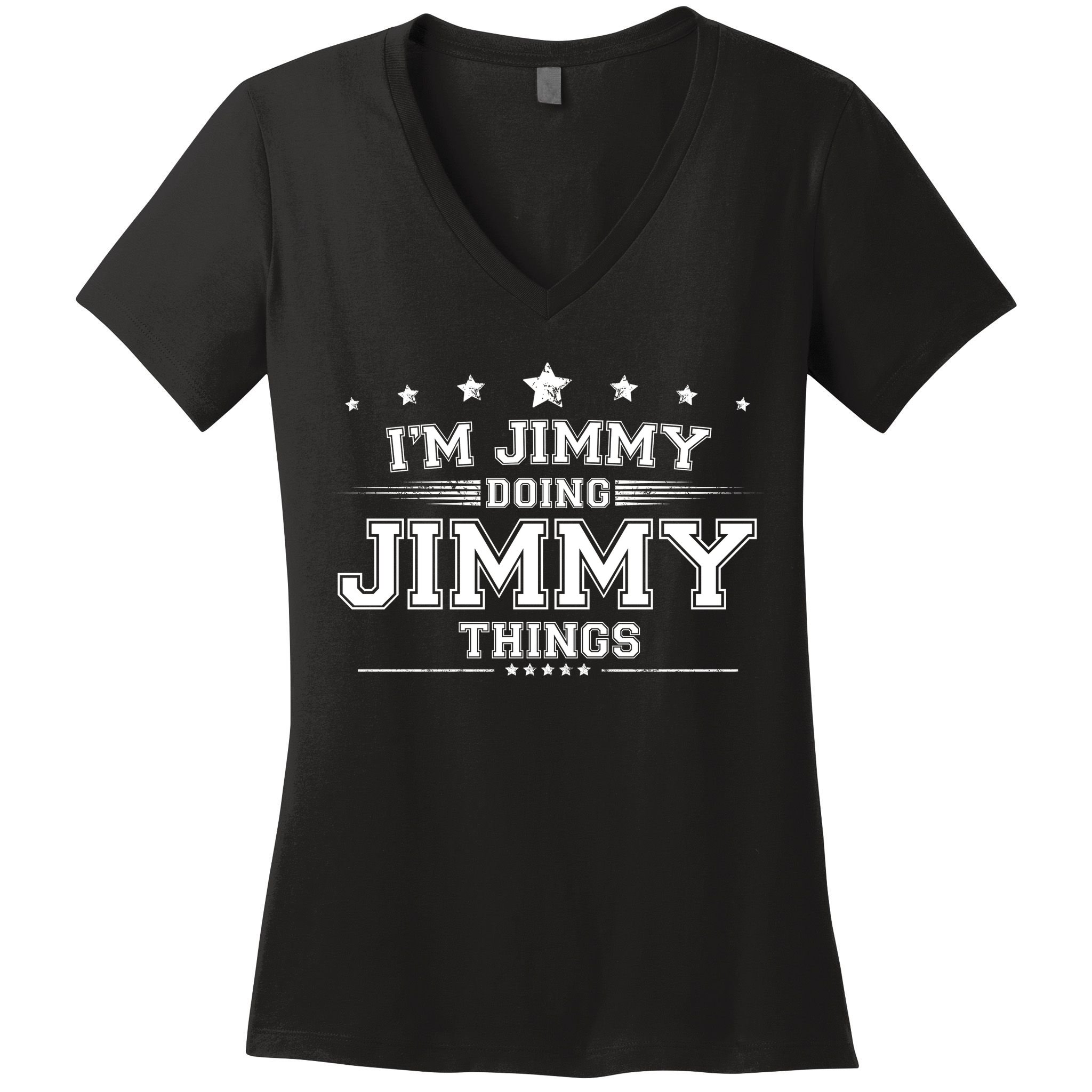 Im Jimmy Doing Jimmy Things Women's V-Neck T-Shirt