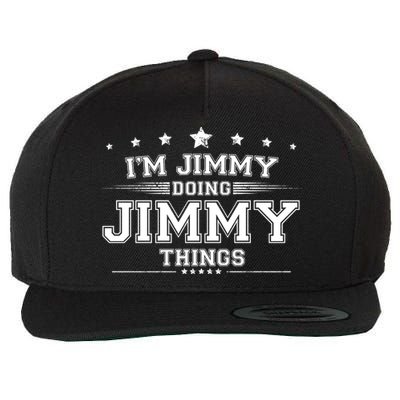 Im Jimmy Doing Jimmy Things Wool Snapback Cap