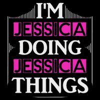IM Jessica Doing Jessica Things Funny Forename Gift Drawstring Bag