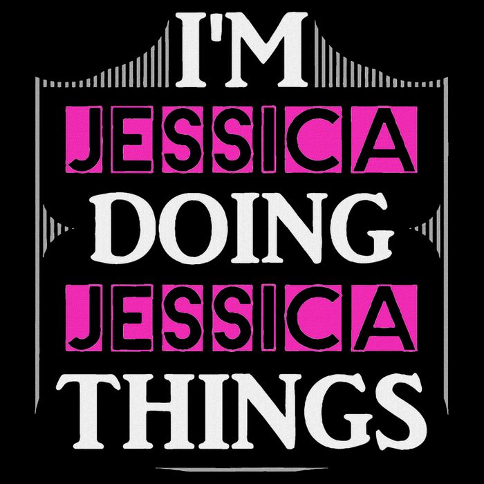 IM Jessica Doing Jessica Things Funny Forename Gift Drawstring Bag
