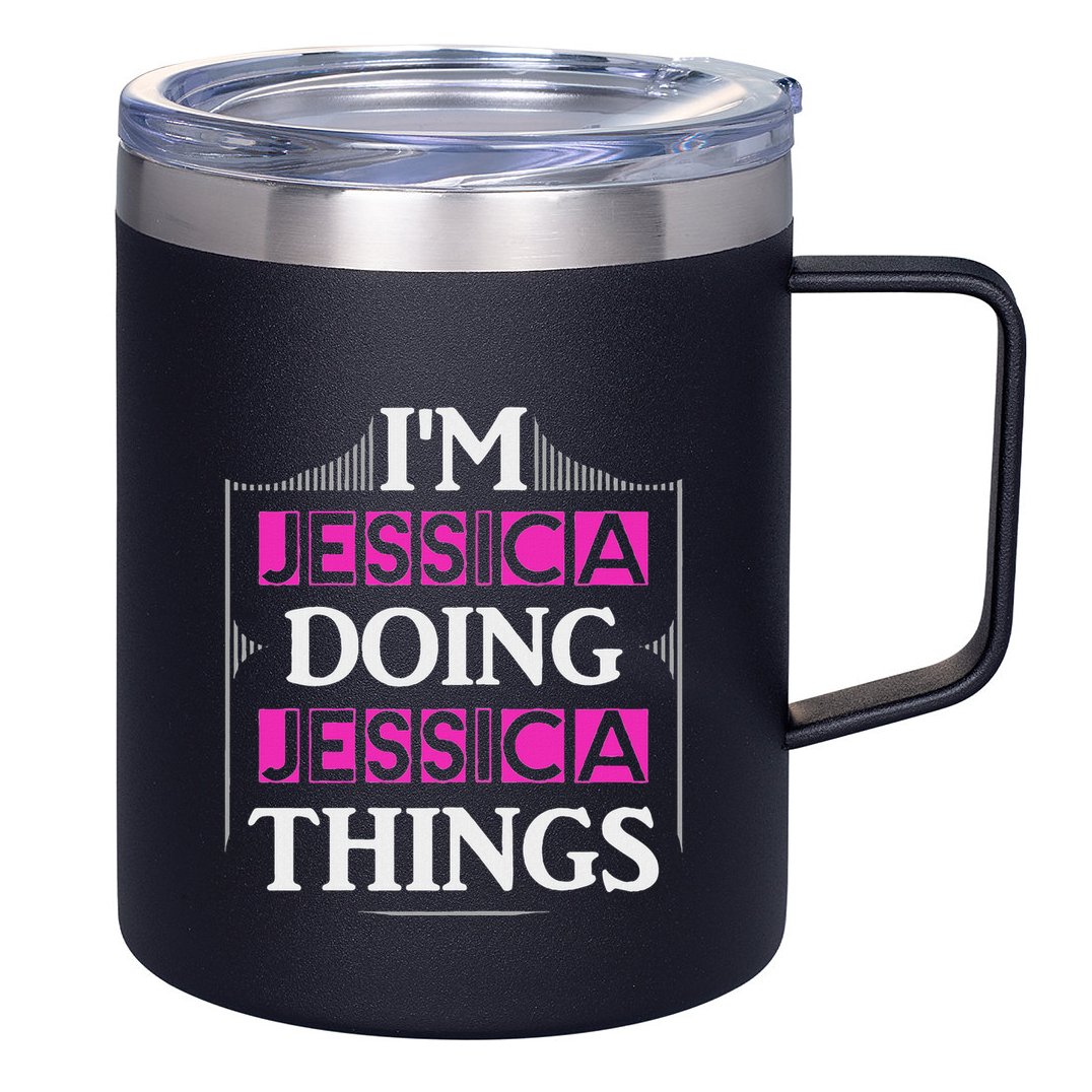 IM Jessica Doing Jessica Things Funny Forename Gift 12oz Stainless Steel Coffee Mug