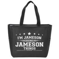 Im Jameson Doing Jameson Things Zip Tote Bag