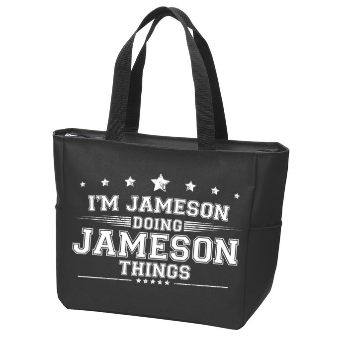 Im Jameson Doing Jameson Things Zip Tote Bag