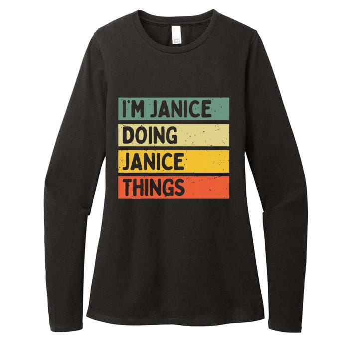 IM Janice Doing Janice Things Funny Personalized Quote Womens CVC Long Sleeve Shirt