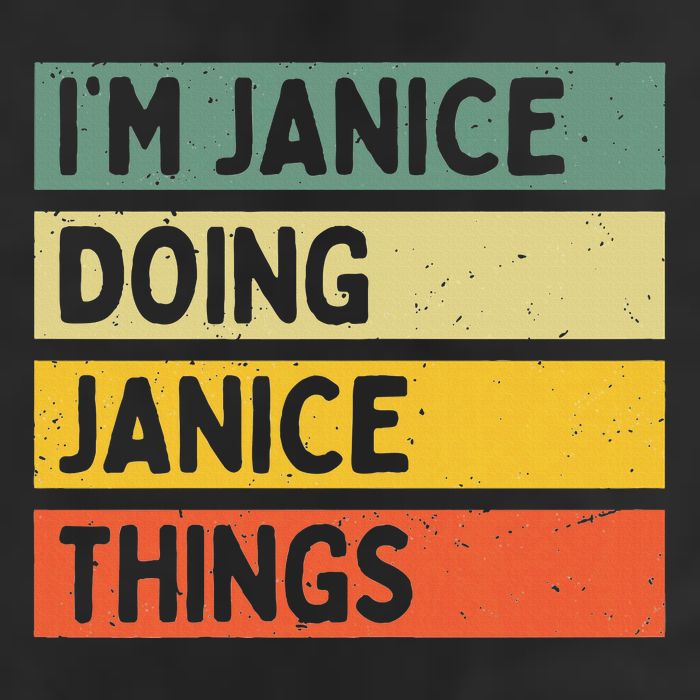 IM Janice Doing Janice Things Funny Personalized Quote Hat