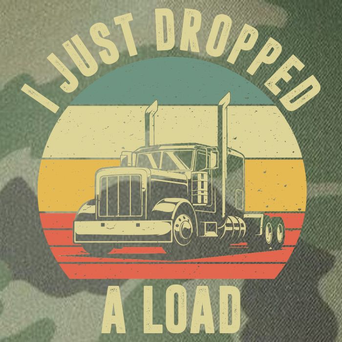 I Just Dropped A Load Truck Driver Legacy Tie Dye Trucker Hat