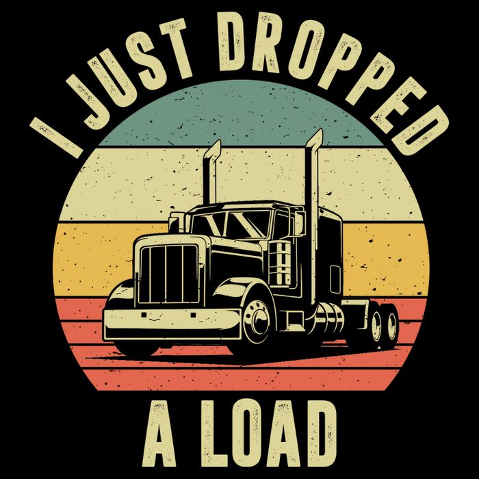 I Just Dropped A Load Truck Driver Flexfit Unipanel Trucker Cap
