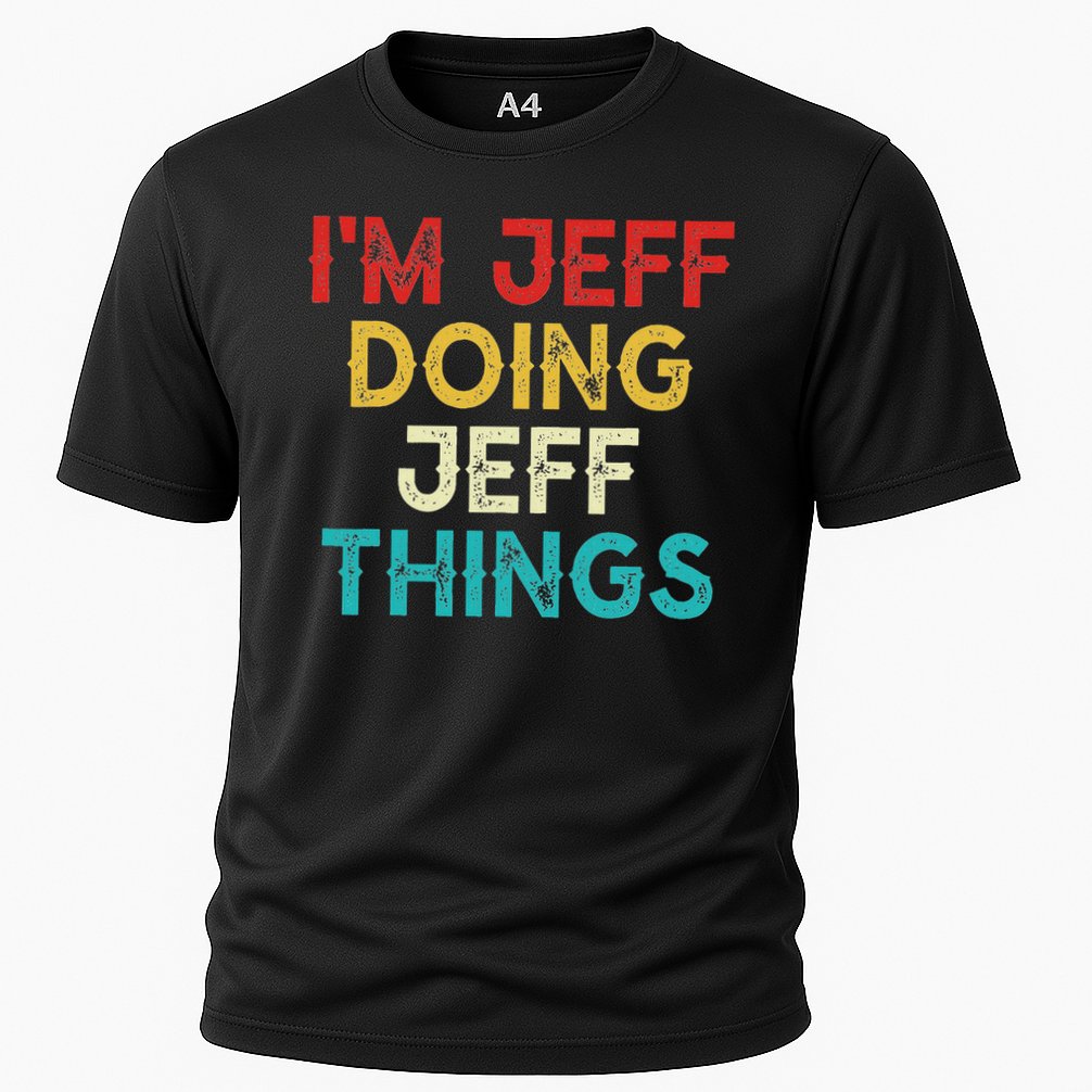 I'm Jeff Doing Jeff Things Funny Christmas Vintage Cooling Performance Crew T-Shirt