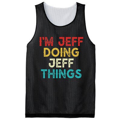 I'm Jeff Doing Jeff Things Funny Christmas Vintage Mesh Reversible Basketball Jersey Tank