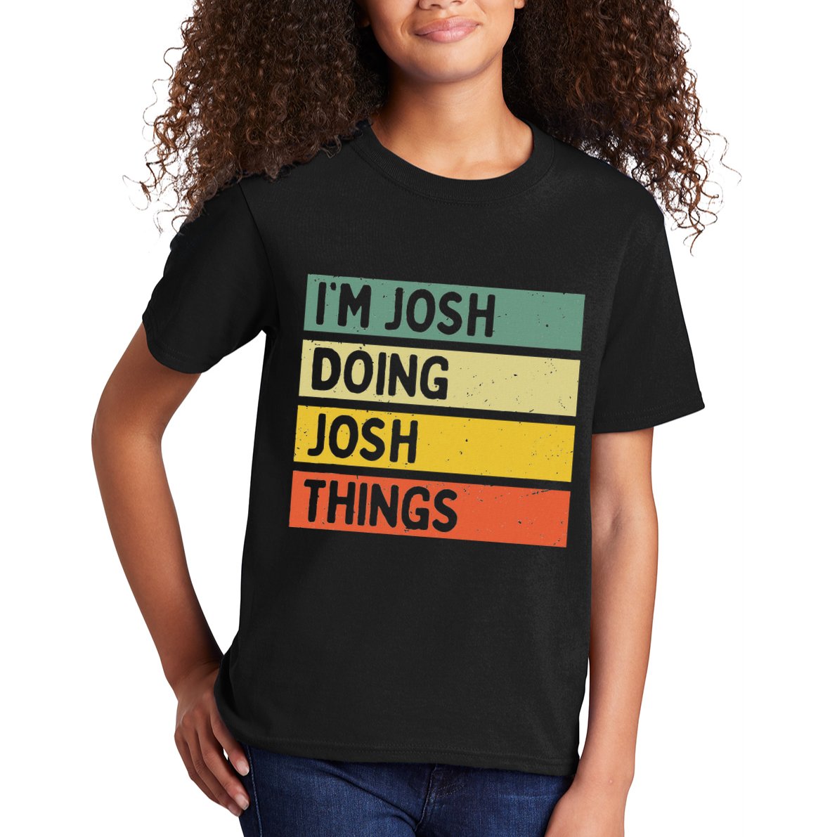 IM Josh Doing Josh Things Funny Personalized Quote Kids T-Shirt