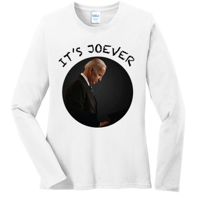 ItS Joever Debate 2024 Trump 2024 Ladies Long Sleeve Shirt