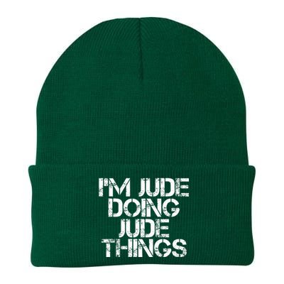 IM Jude Doing Jude Things Funny Birthday Name Gift Idea Knit Cap Winter Beanie