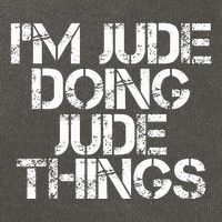 IM Jude Doing Jude Things Funny Birthday Name Gift Idea Cotton Canvas Backpack