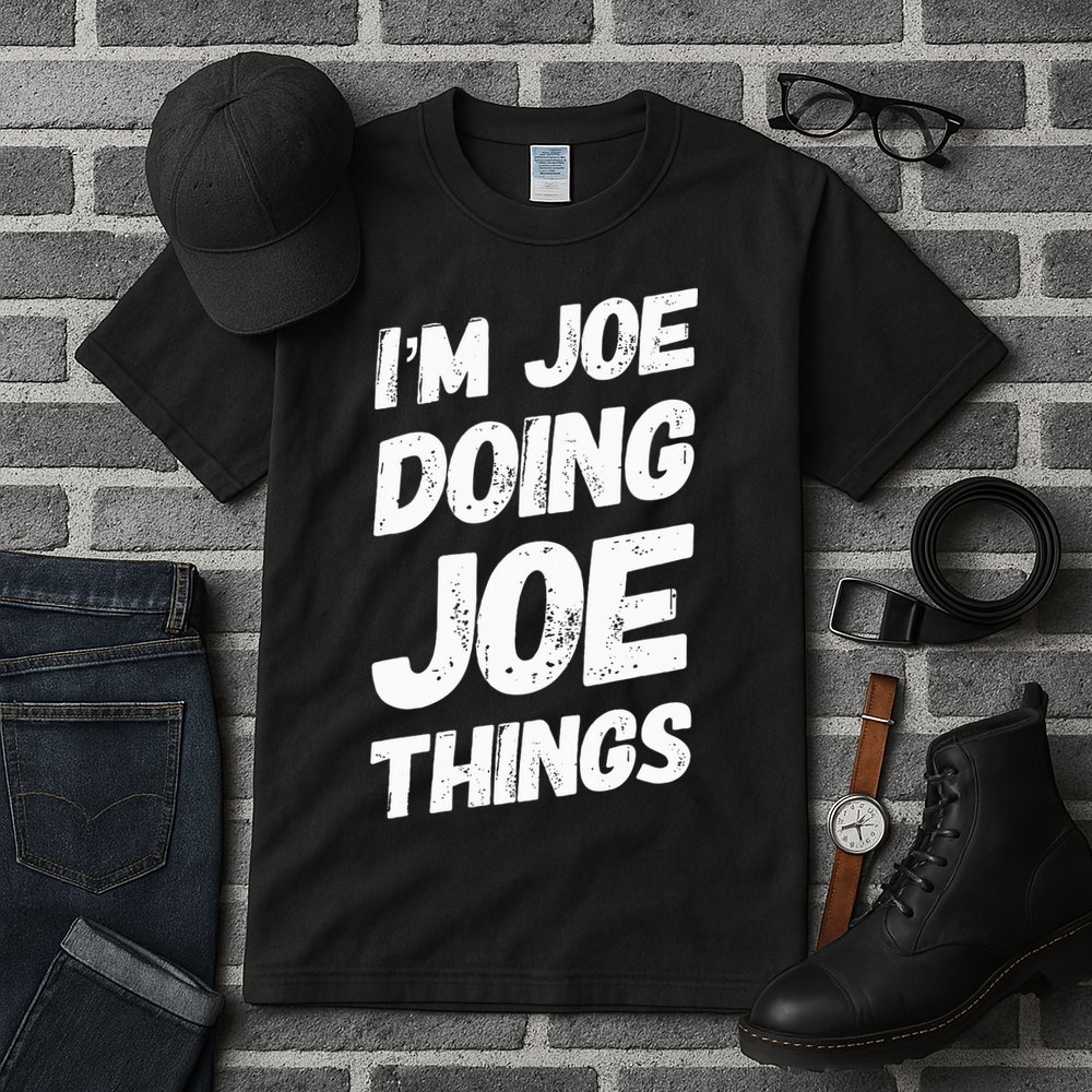 IM Joe Doing Joe Things Personalized Name Joe Gifts Idea Tall T-Shirt