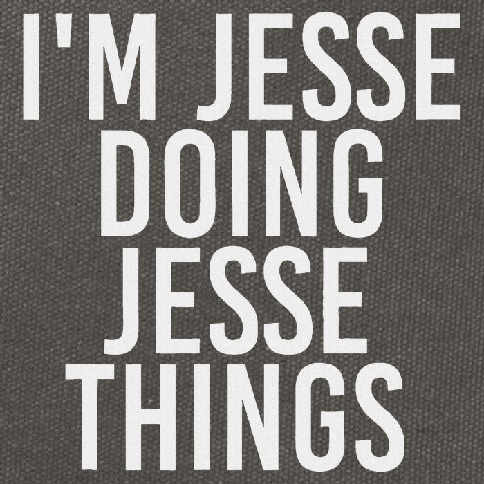 IM Jesse Doing Jesse Things Funny Christmas Gift Idea Cotton Canvas Backpack