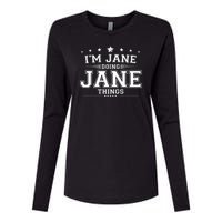 Im Jane Doing Jane Things Womens Cotton Relaxed Long Sleeve T-Shirt