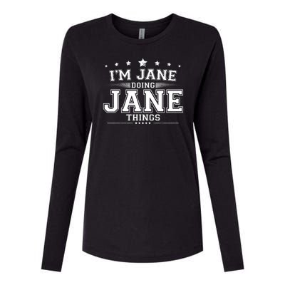 Im Jane Doing Jane Things Womens Cotton Relaxed Long Sleeve T-Shirt