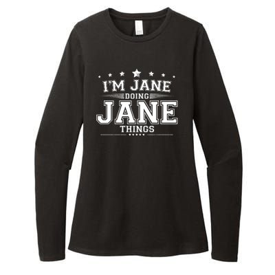 Im Jane Doing Jane Things Womens CVC Long Sleeve Shirt