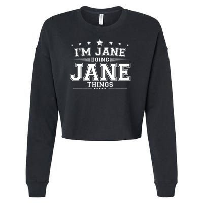 Im Jane Doing Jane Things Cropped Pullover Crew