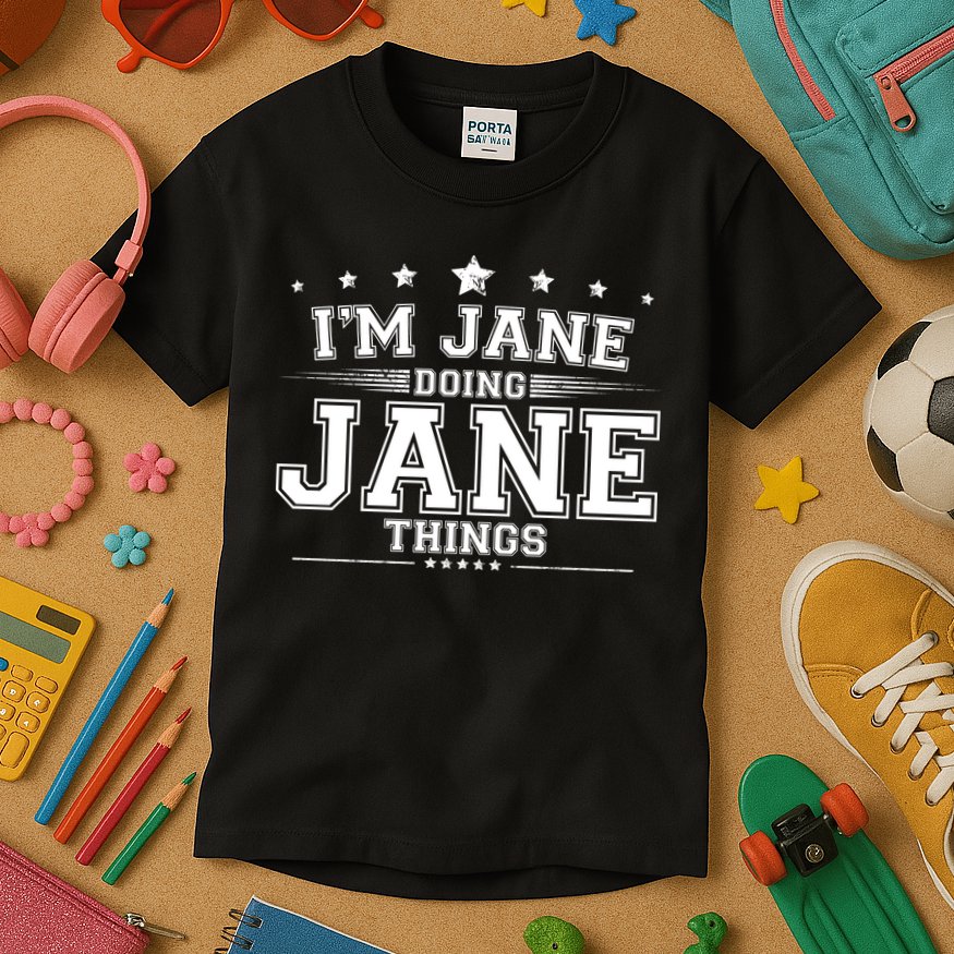 Im Jane Doing Jane Things Kids T-Shirt